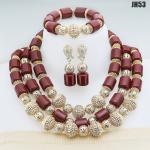 Supoo High quality african beads jewelry sets Senegal/Ghana/ Nigerian handmade