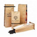 Aluminum Foil 12Oz BOPP Kraft Paper Coffee Bags Food Grade