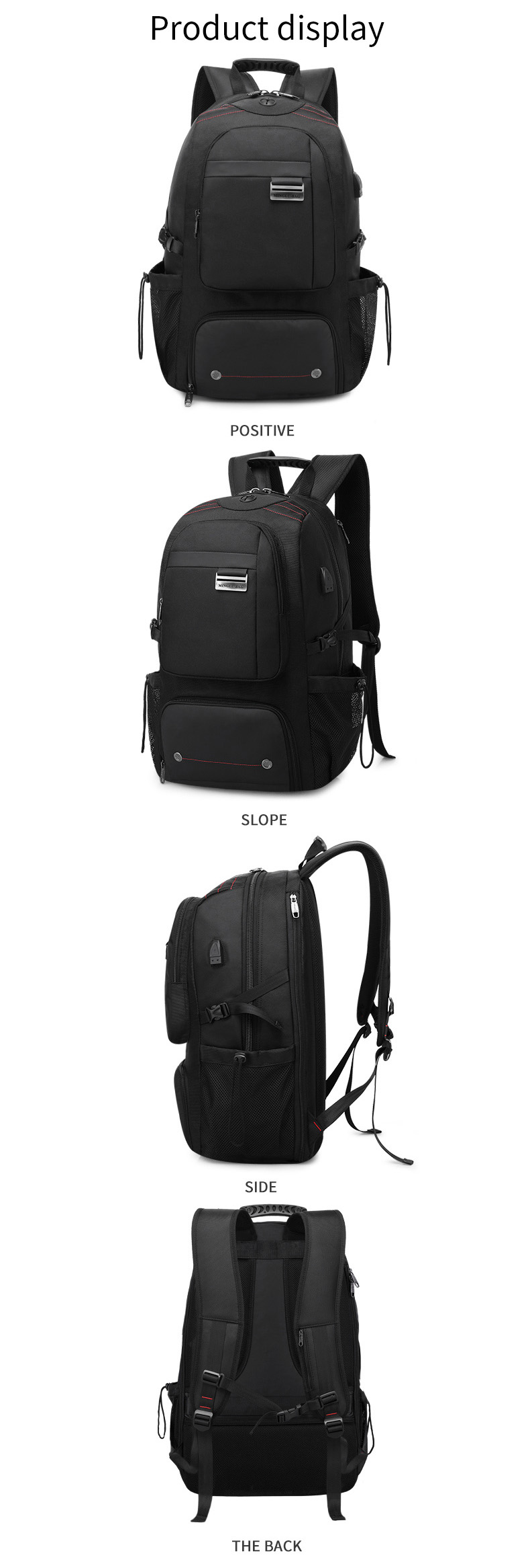 Computer Interlayer Oxford Waterproof Backpack Multifunctional 70l Travel Backpack