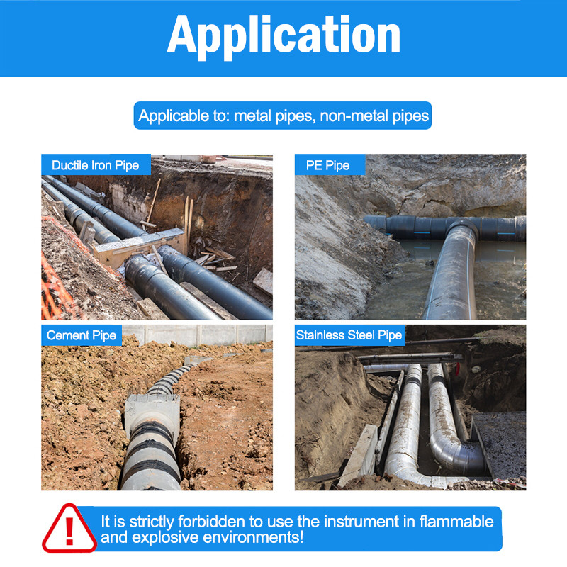 PQWT PD300 Underground Pipe Locators Utility Line Leak Detection Remote Transmitters