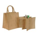 Packing 6 Bottle Wine 27x18x30cm Burlap Shopping Bag
