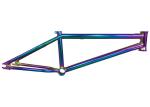 Rainbow Frame Chrome BMX Frame , Oil Slick Colorful Custom BMX Bike Parts