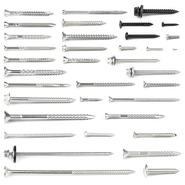 Chinese Type 17 Deck Tornillos Para Washer Head Flat Torx Stainless Steel Wood