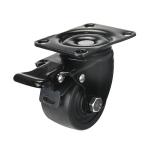 600kg Black Low Gravity Castor Wheel with Roller Bearing 2.5inch 3inch Rubber