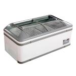 Commercial Static Cooling Chest Freezer For Supermarket Frozen Foods Display