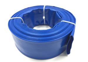 Quality Blue PVC Layflat Hose Aging Resistant Agricultural Irrigation PVC Water Pump Pipe For Water Discharge wholesale
