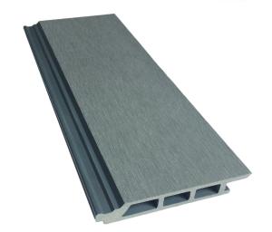 Quality Exterior WPC Wood Slat Wall Panel Composite Wood Plastic Redbrown Teakwood Color wholesale