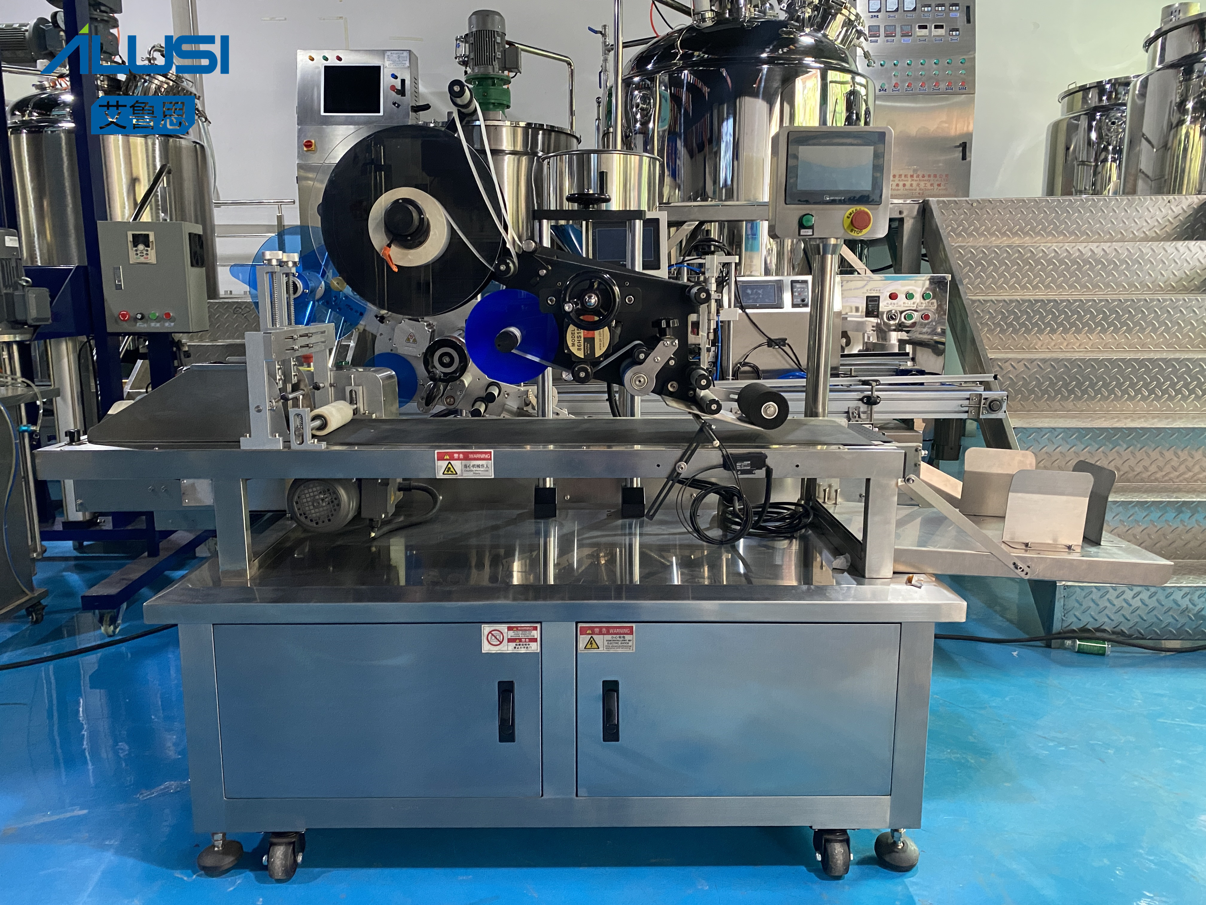 Ampoule Plastic Round Bottle Adhesive Pvc Paper Rubber Barcode Logo Label Sticker Printing Labeling Machine