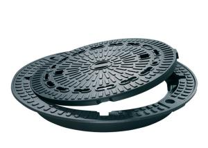 Quality Circle Ductile Cast Iron Manhole Cover , Heavy Duty Cast Iron Trench Grating wholesale