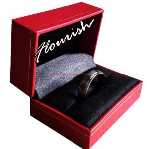 Quality Portable Hinged Clamshell Type Jewelry Packaging Gift Paper Box with Velvet Insert According to Customer Requirements wholesale