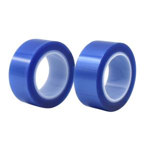 Quality Blue Polyester PET Adhesive Tape Silicone Masking Tape For Glass wholesale