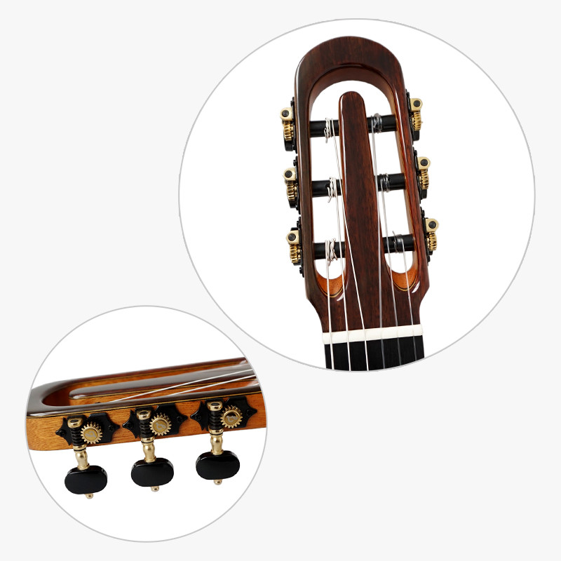 Yulong Guo A-Echoes Brand All Solid Nomex Double Top nylon string Classic Guitar