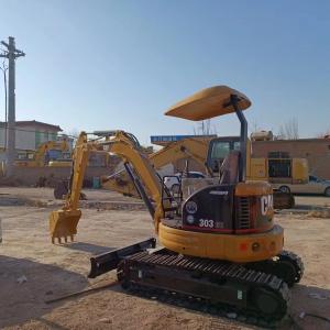 Quality open cabin used mini cat303/second hand excavator cat303 on sale wholesale