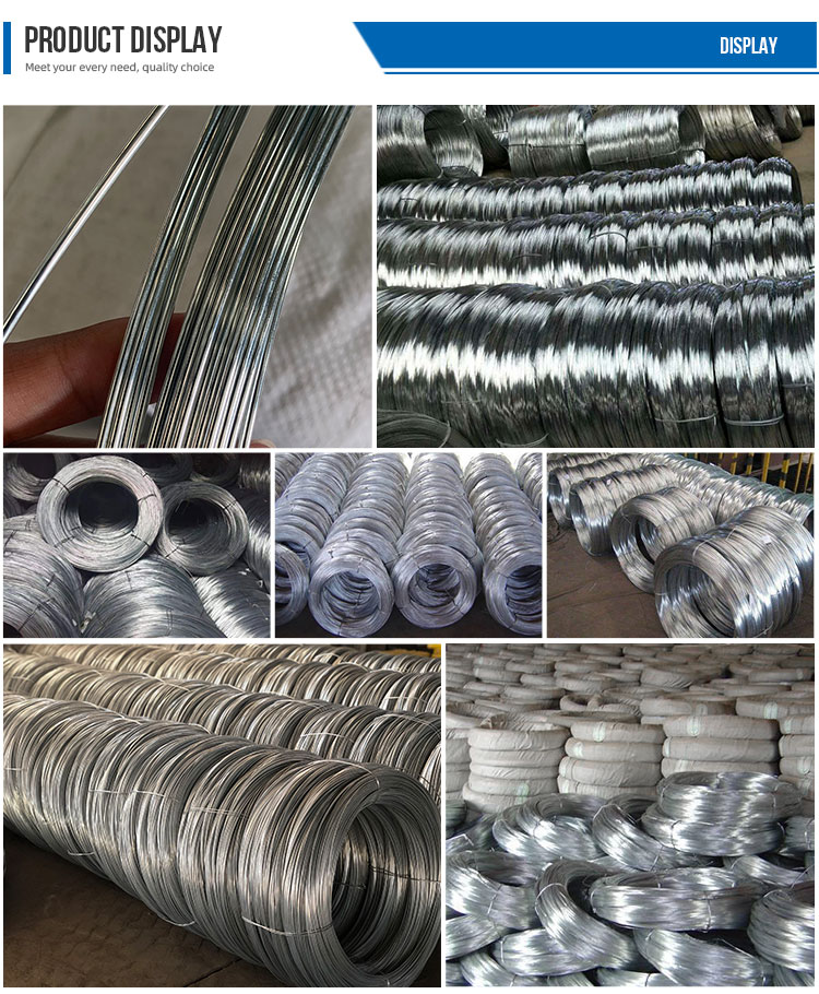 High Strength Galvanized Tie Wire Bwg 20 21 22 19 Gauge Galvanized Steel Wire