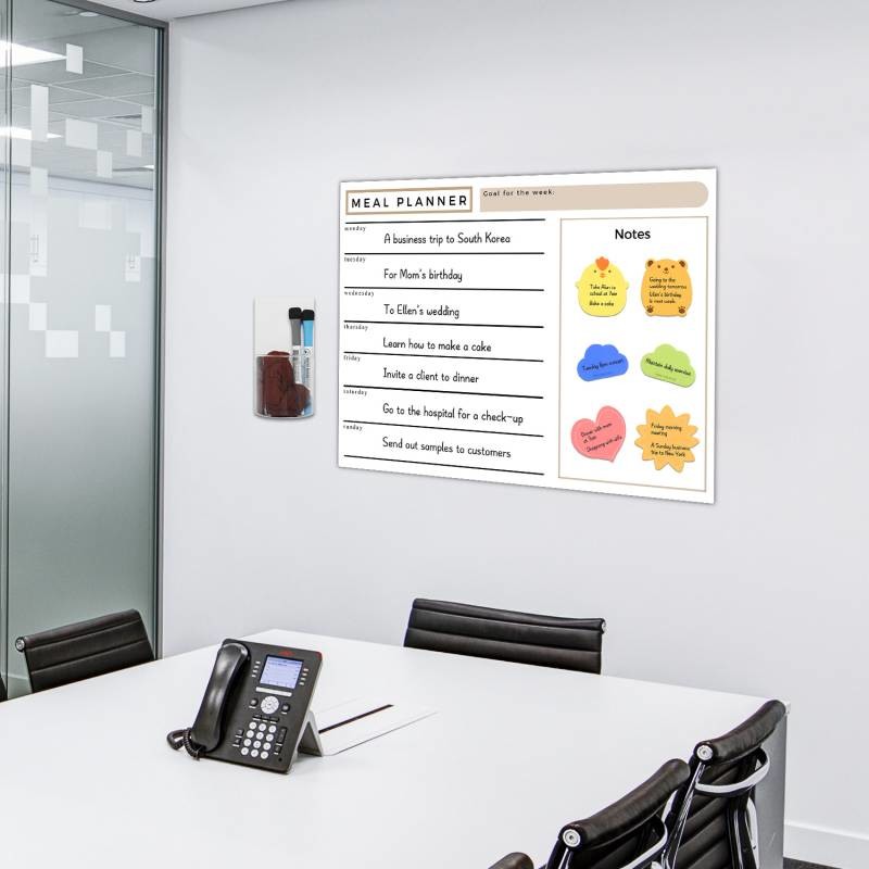 Multifunction Combination Creative Reusable Calendar Planner Sticky Dry Erase Board OEM