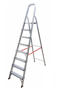 Quality 8 Steps Household Easily Carried Foldable Aluminum Step Ladder wholesale