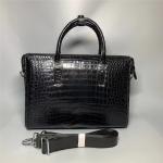 Authentic Crocodile Belly Skin Businessmen Briefcase Working Handbag Genuine