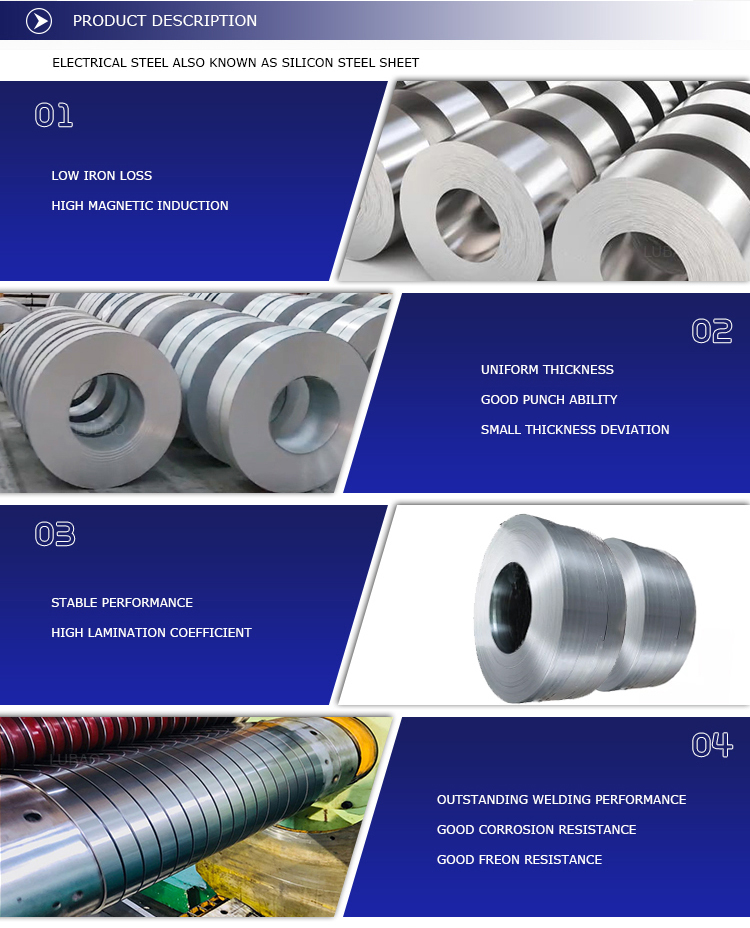 ASTM Standard High Grade Oriented Silicon Steel Coil for Cold Rolled Technique at Good