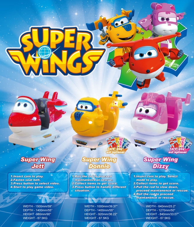 Street Basketball Type SUPER WING Donnie Kiddie Ride Machines