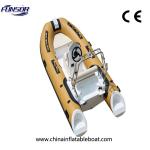 Red Color High Speed Rigid inflatable boat for entertainment
