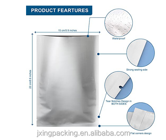 OEM Steam Food Metallic Vacuum Sealer Bags AL Mylar Seal Pouches