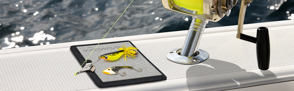 Waterproof Grey Fish Hook Pad EVA Anti-Slip Foam Pads for Fishing Enthusiasts