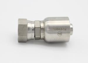 Quality JIC Female 74 Degree High Pressure Hydraulic Hose Fittings 316 Stainless Steel wholesale