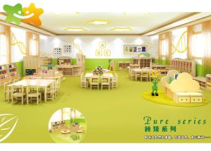 Quality Healthy Safe Kindergarten School Furniture Burr Free Attrative Colors Wood Material wholesale