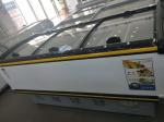 Glass Door White Display Cabinet Freezer Refrigerated Fresh