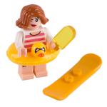 Moc accessories hat swim ring comb christmas gift girl action mini figure