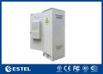 Single Wall Stainless Steel 38U Outdoor Telecom Enclosure 750x700x2000 With DC