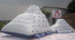 Water Park Inflatable Water Iceberg / Inflatable Water Climbing Wall