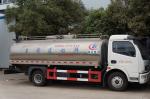 304 Stainless Steel Tanker Trailers , Dongfeng 8cbm Fresh Milk Delivery Tanker