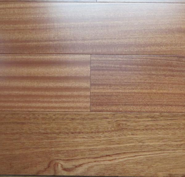African sapele engineered hardwood flooring, smooth surface and natural