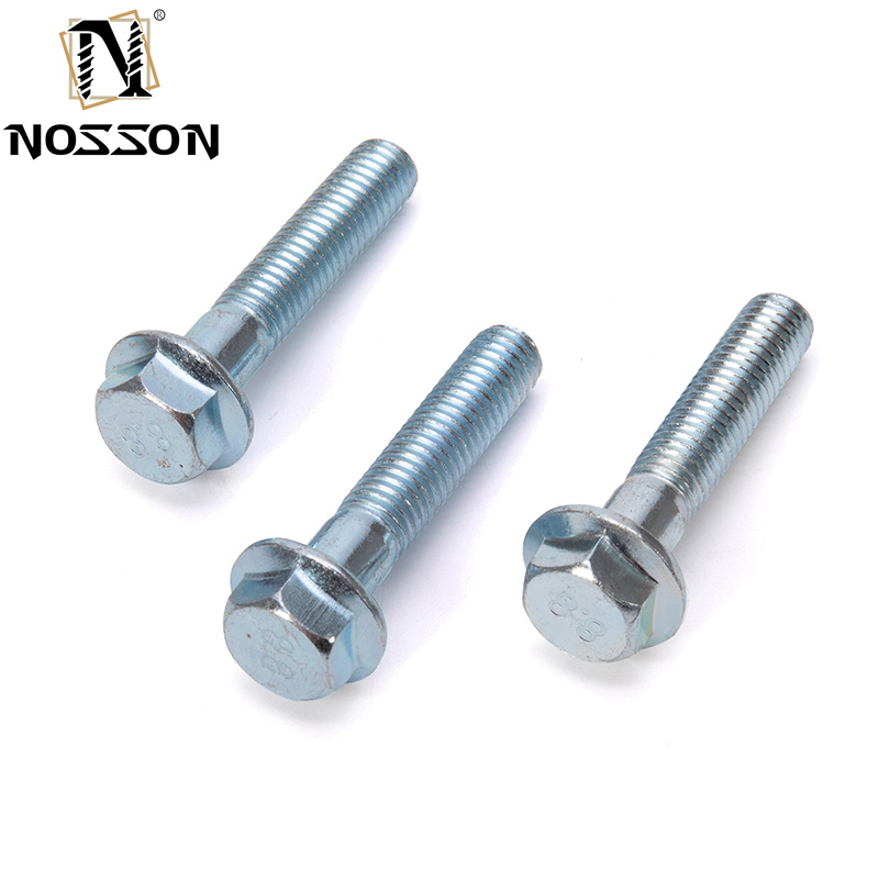 High Grade A2-70 Carbon Steel 5/16 Flanged Hex Head Bolts Fully Threaded 5/16"-18 x 3/4" Grade 5 for Customer Requirements