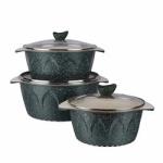 sustainable Aluminum Cookware Set Excellent Thermal Conductivity