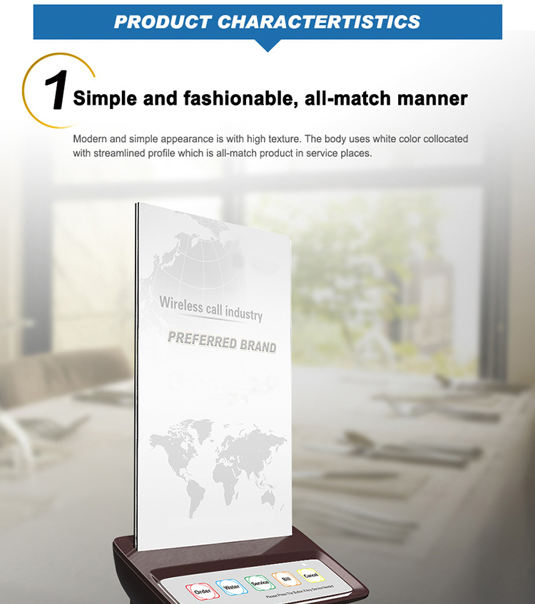 long distance wireless waiter call bell for restaurants,hotel,cafe,hospital