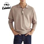 Personalised Adult Cotton Polo T Shirts Collar Business Anti Wrinkle