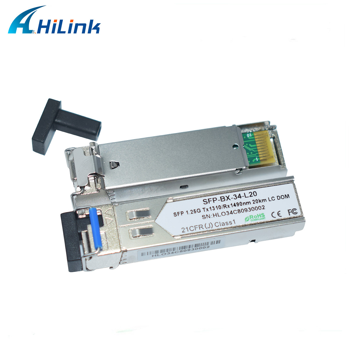 BIDI SFP Transceiver Modules 1.25G 1310/1490nm 20KM SC/LC Simplex DDM WDM