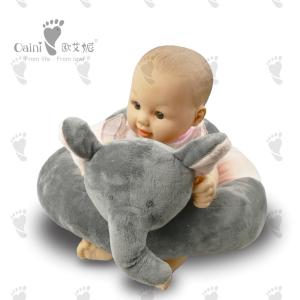 Quality Stuffed Loveable Infant Sitting Chair 53cm Black Elephant Lounge Chair wholesale