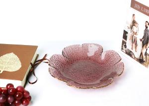 Quality Sandblasted 50mm 10 Oz Crystal Salad Glass Bowls CE Certification wholesale