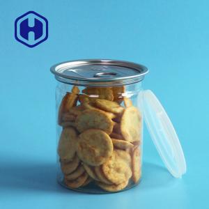 Quality Cashew Biscuits Canned Food Eoe Plastic PET Can Transparent With Aluminum Lid 335ml wholesale