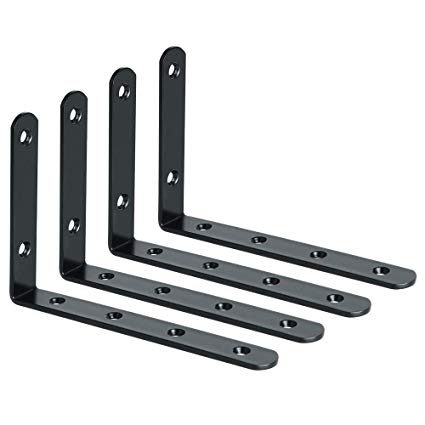 Standard L Brackets for Heavy Duty Industrial Forged Steel Iron Floating Shelves