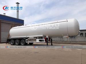 Quality 25t 50cbm 50000 Liters 50m3 LPG Gas Tank Semi Trailer LPG Delivery Tank With Sunshelter wholesale