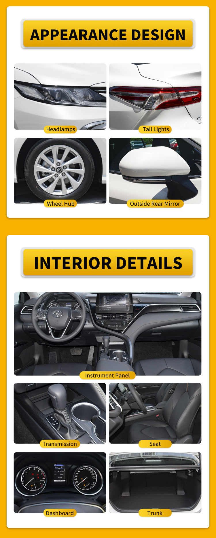 2024 Energy Type MHEV TO-YOTA C-amry 4 Wheel Petrol Car Used Car and Directly from within Your Budget