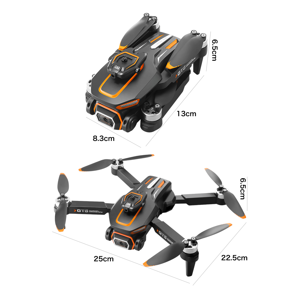 Beginner Drones Gt5 Obstacle Avoidance Mini Drone 14min Flying Drone Smartphone 480p 720p Hd Aerial Photography 2.4g Wifi Fpv Selfie Drone