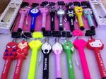 Wholesale popular handheld selfie cartoon monopod for smart phone