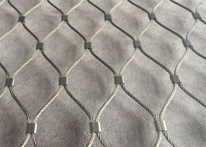 Flexible X-Tend Ferruled Stainless Steel Rope Mesh Netting For Balcony Balustrade