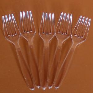Quality clear Plastic Disposable Strong Forks Cutlery Party Wedding Birthday Catering wholesale