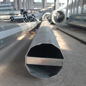 Quality Flange Connection 25mm WT Steel Electric Utility Poles wholesale